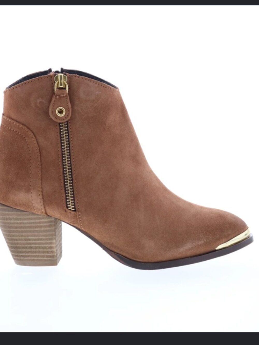Diba True Swing Size 6 Brown Suede Zipper Ankle & Booties Boots NWOB